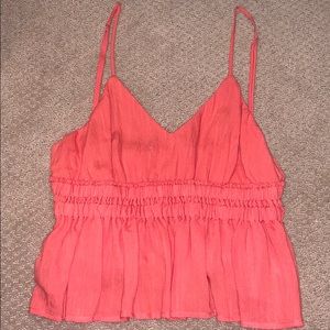 Coral crop top
